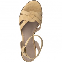 s.Oliver Leather Sandal 5-28100-28-512 with Soft Foam beige Women